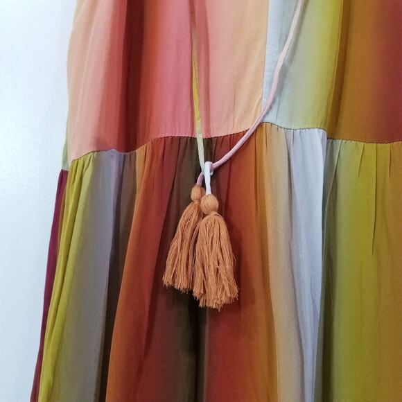 Sundance Zivah Dress Tasseled Layered Knee Length - Picture 16 of 16